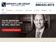 Tablet Screenshot of dispartilaw.com
